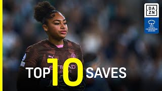 DAZNs Top 10 Saves From Matchday 3 Of The 202425 UEFA Womens Champions League [upl. by Engeddi]