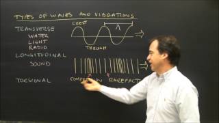 Types of Waves Transverse Longitudinal Torsional [upl. by Cleo868]