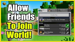 How to Allow Friends to Join Minecraft World Turn Multiplayer On [upl. by Yemiaj897]