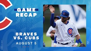 Game Highlights Cubs Beat Braves Behind Complete Team Effort  8523 [upl. by Carpenter]