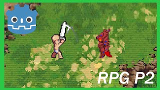 How To Make a Topdown RPG in Godot 4 Adding Combo Attacks and an EnemyPart 2 [upl. by Peppy346]