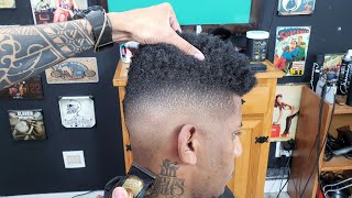 COMO FAZER DEGRADÊ RÁPIDO EM CABELO AFRO NO DIA A DIA [upl. by Kinnie]