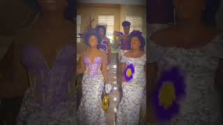 Aso Ebi Girls Transition  bridal briadsmaid viralvideo shorts [upl. by Rorie]