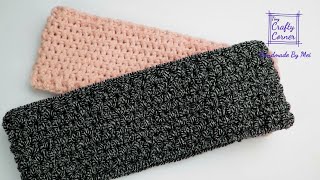 Crochet Quick and Easy Headband For Men Unisex  For Beginners [upl. by Oinesra]