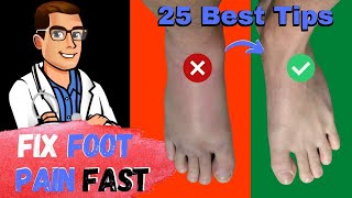 Broken Foot Sprained Foot amp Stress Fracture Treatment 25 Best Tips [upl. by Ennairej]