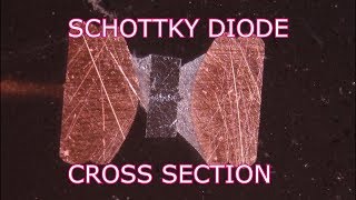 CROSS SECTION OF A SCHOTTKY DIODE [upl. by Magulac]