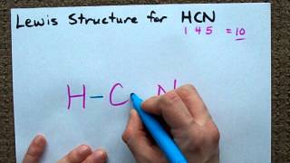 Lewis Structure of HCN [upl. by Pelage]