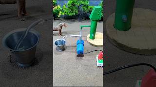 Mini motor water pump project mini hand pump project horse bathed video  302 [upl. by Arlee783]