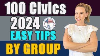 2024 US Citizenship Official USCIS 100 Civics Questions 2008 version BY GROUP [upl. by Tuttle]