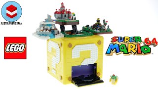 LEGO Super Mario 71395 Super Mario 64 Question Mark Block  Lego Speed Build Review [upl. by Leake]