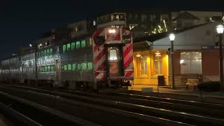 Inbound Metra Train 70 And Outbound Metra Train 69 Meet At Elmhurst On December 11 2023 [upl. by Aitahs]