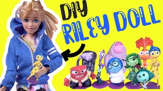 Inside Out 2 Movie DIY Riley Barbie Doll with Characters Step by Step Tutorial [upl. by Sigler]