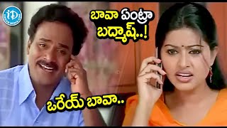 ఫోన్ చేయగానే హలో అనాలి బావ ఏంట్రా బద్మాష్  Srikanth amp Sneha Movie Scenes  Evandoi Srivaru [upl. by Samtsirhc]