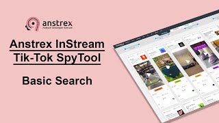 Anstrex Instream TikTok Spy Tool Tutorial Basic Search [upl. by Claybourne]