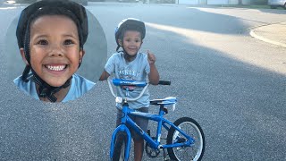 4 year old MASTERS BIKE with NO TRAINING WHEELS compilation  bike videos for kids [upl. by Aerdnu735]