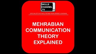 Mehrabian Communication Model Explained by Skills Channel TV [upl. by Colan]