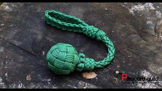 Fancy paracord self defense lanyard globe knot style [upl. by Acsisnarf261]