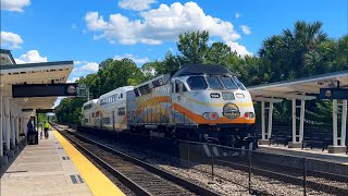 SunRail Simulated Service Trains ft AMTK 161  6242024 [upl. by Ellennad]