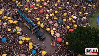 Baianeiros agita Savassi no Carnaval de BH confirma imagens aéreas [upl. by Backer748]