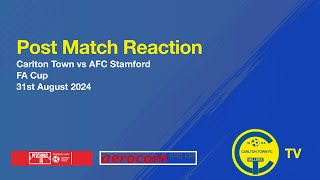 AFC Stamford Post Match Reaction Alex Howes [upl. by Rica]