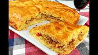 Empanada Gallega de carne con MASA TRADICIONAL [upl. by Klein756]