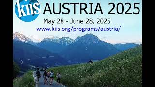 KIIS Austria Summer 2025 Study Abroad Program Video [upl. by Edrea401]