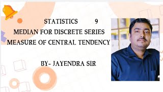 Introduction to median for discrete series Business statisticsBBABCABCOM [upl. by Franzen]