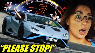 She Begged Me To Stop Lamborghini STO Huracant Nürburgring [upl. by Raymonds]