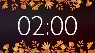 2 Minute Fall Timer with Gentle Alarm No Music [upl. by Ettenwahs]