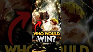 Who is stronger Between Inosuke and Zenitsu Demon Slayer Explained [upl. by Nodnas]