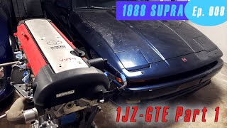 1988 Supra  1JZ VVTi Teardown Part 1  Episode 9  The Retro Build [upl. by Alenoel]