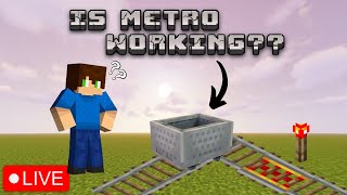 Minecraft Live II Making metro tracks [upl. by Yednarb]