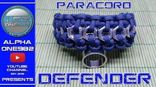 EPIC Paracord Defender Bracelet How To Make 2017 Hex Nut Edition [upl. by Oznofla]