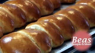 EINBACK Rezept  Milchbrötchen selber backen mit Hefefeinteig  Frühstück [upl. by Llehcear]