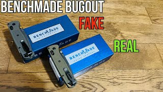 Benchmade Bugout  Fake vs Real  Comparison and How I Got Scammed on eBay [upl. by Launce996]