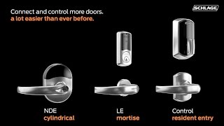 Connect and Control More Doors with Schlage NDE LE and Control wireless locks [upl. by Jolynn288]