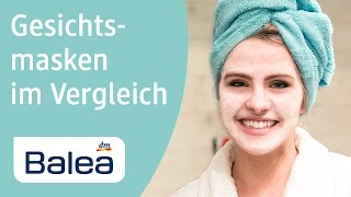 Gesichtsmasken im Vergleich  für jede Haut die richtige Maske finden  Balea Badvergnügen 3 [upl. by Bounds]