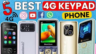 Top 5 Best 4G Keypad Phone in 2024 😍😍  New 4G Keypad Mobile in India  Review Firm [upl. by Einatsed]