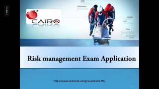 Risk management Exam application [upl. by Aidekal685]