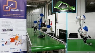 Automated pick and pack of objects from a moving conveyor [upl. by Nobe]