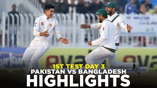 Full Highlights  Pakistan vs Bangladesh  1st Test Day 3 2020  PCB  M2D2K  PAKvBAN [upl. by Stoneham]