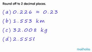 Rounding to 2 Decimal Places [upl. by Platus]