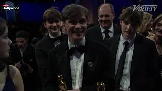 Oscar winner Cillian Murphy gets his statuette engraved [upl. by Daye231]