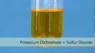 Potassium Dichromate  Sulfur Dioxide [upl. by Mariel]