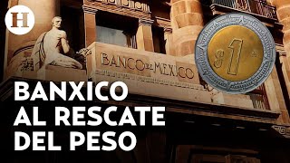 ¡Peso continúa en picada Banxico podría salir al rescate si la moneda sigue cayendo frente al dólar [upl. by Ranite]