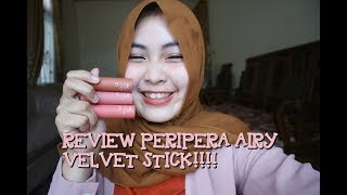 REVIEW PERIPERA INK AIRY VELVET STICK [upl. by Beau330]