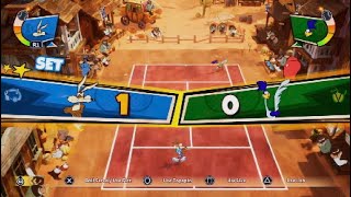 Looney Tunes Wacky World Of Sports Wile E Coyote VS Road Runner Tennis [upl. by Willyt]