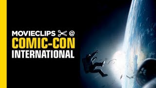 Gravity ComicCon Exclusive Clip REVIEW 2013 George Clooney Sandra Bullock Movie HD [upl. by Faucher]