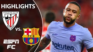 Memphis Depay rescues a point for Barcelona at Athletic Bilbao  LaLiga Highlights  ESPN FC [upl. by Tess]