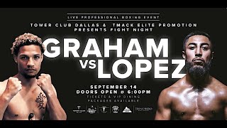 Fight Night 2024 at Tower Club Dallas AJ Graham vs Lopez [upl. by Eralc]